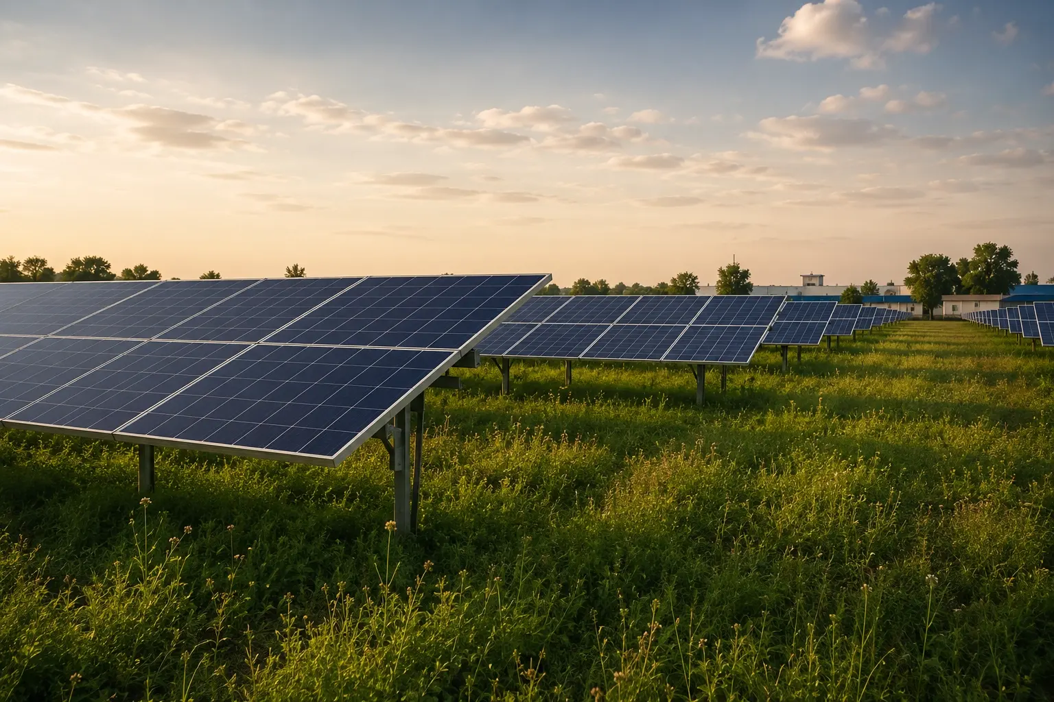 Solar panels at the BF Biosciences Solar Park
